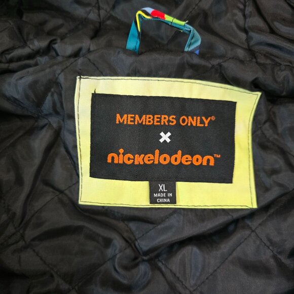 Members Only X Nickelodeon Rugrats Puffer Jacket With Hood XL NWT 90s style mens - Picture 4 of 8